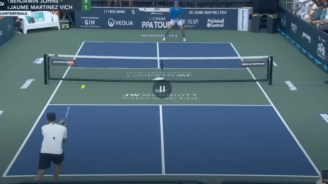 Jaume Martinez return stroke follow through two handed backhand