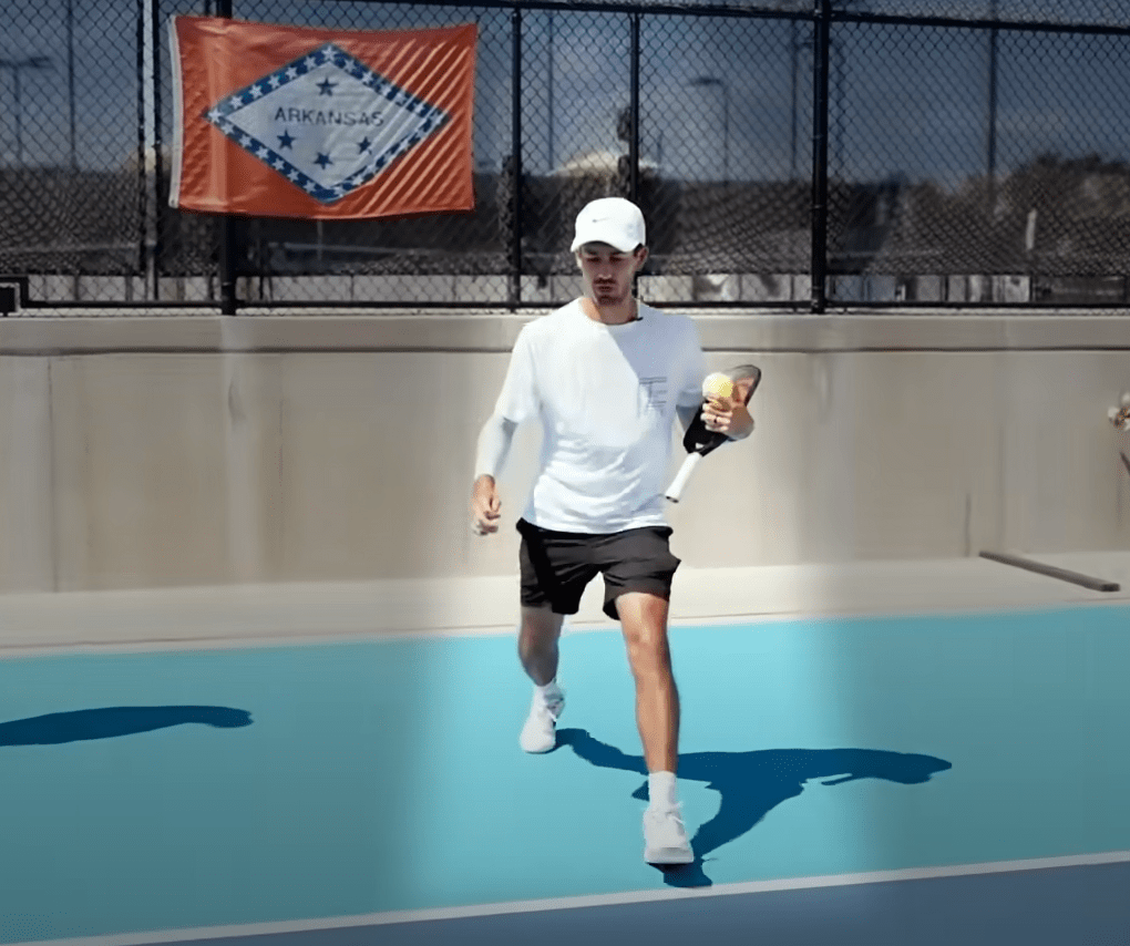 pickleball return take a step back from baseline