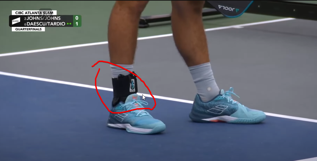 Ben Johns rolled ankle at PPA Atlanta