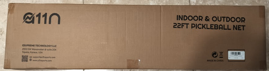 a11n portable pickleball net indoor & outdoor 22ft box